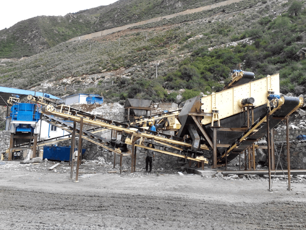 廣東茂名500t/d鵝卵石機制砂流程工藝