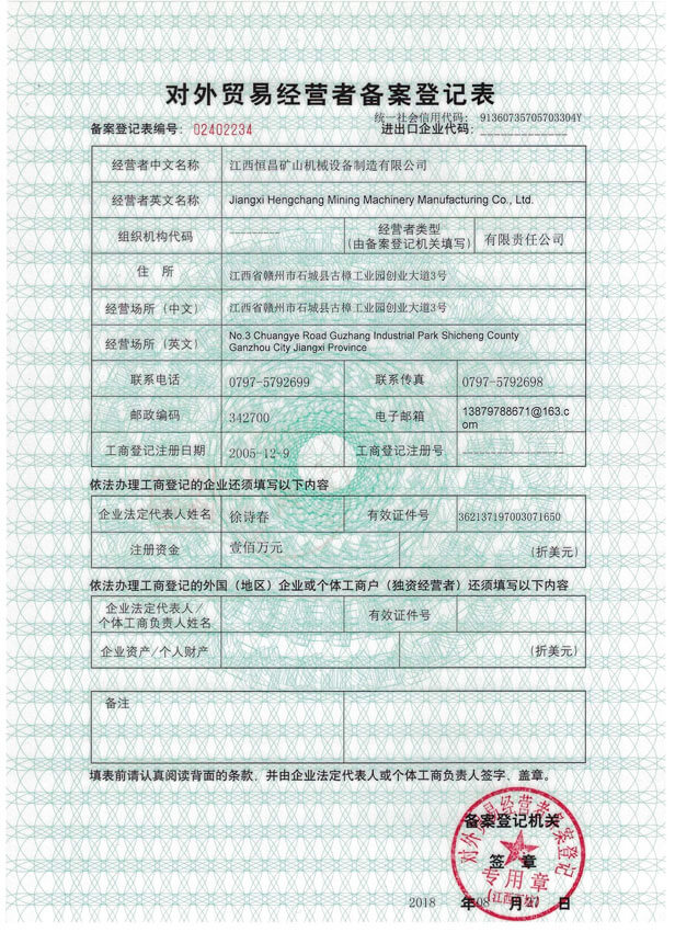 進(jìn)出口權(quán)執(zhí)照